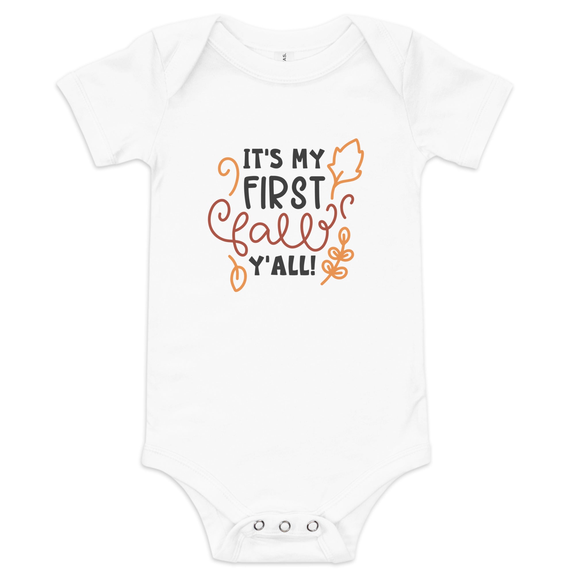 Baby's My First Fall Y'all One Piece