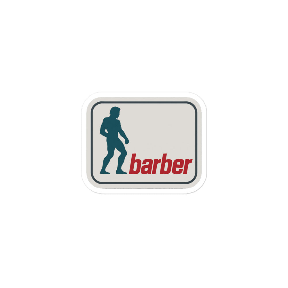 Barber 1 Sticker – El Camino Cotton Company