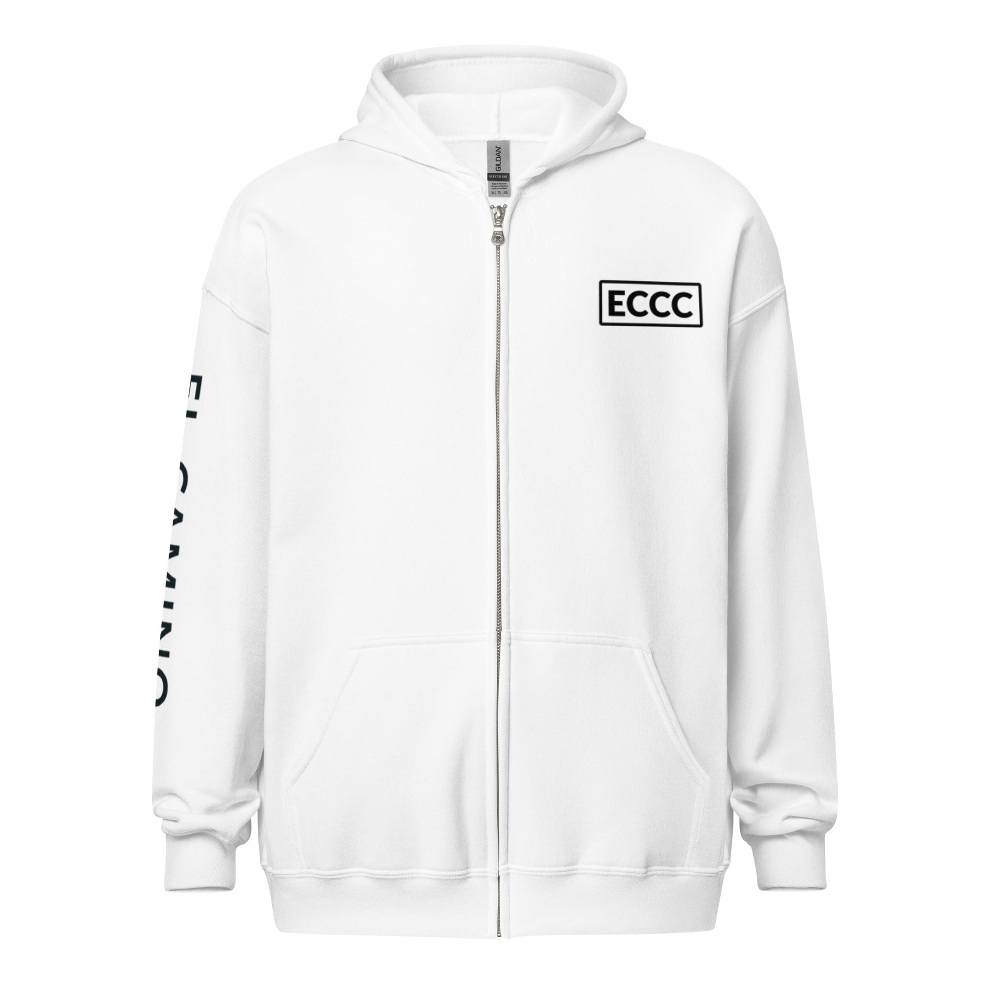 Women's White Zip Hoodie