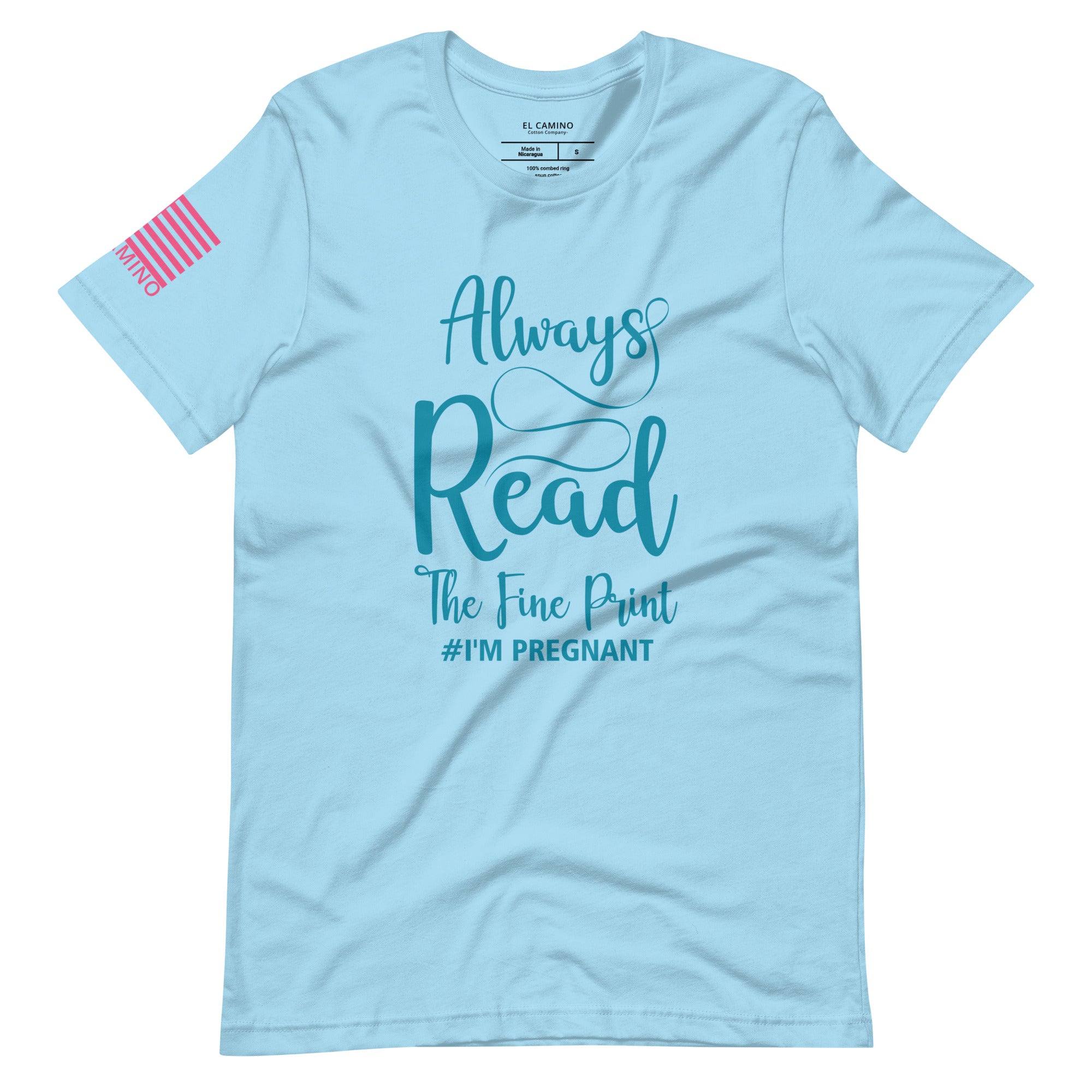 Women's Fine Print Pregnant 1 T-Shirt