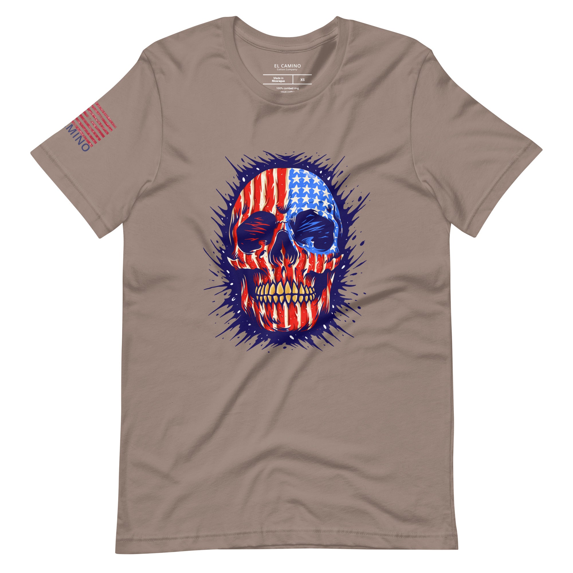 Men's U.S. Flag Skull T-Shirt