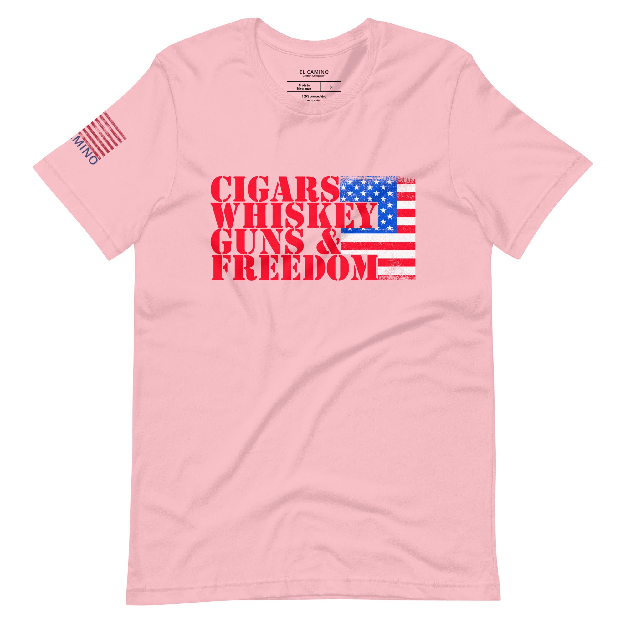 Women's Cigars Whiskey Guns and Freedom T-Shirt
