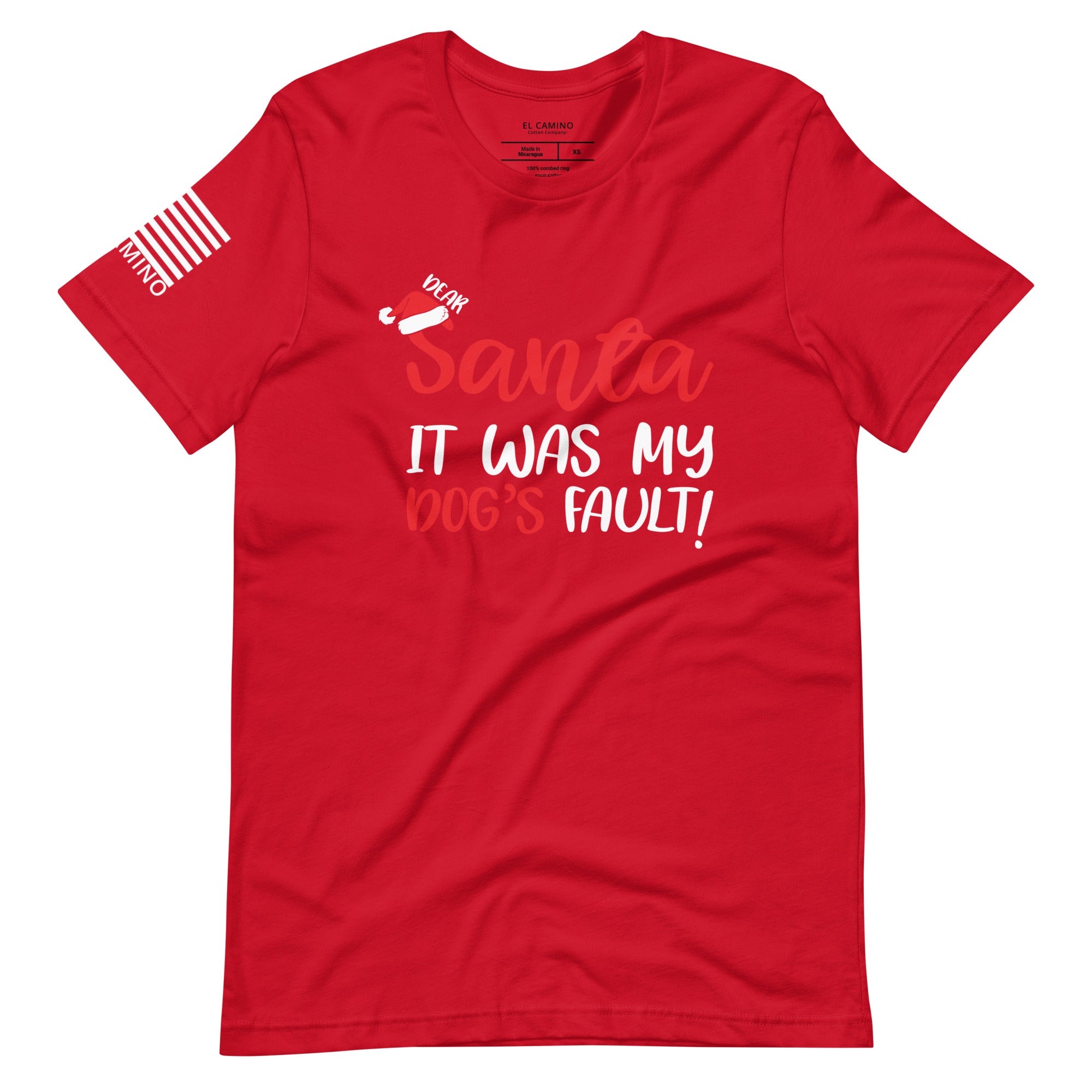 Men's Dog Santa T-Shirt