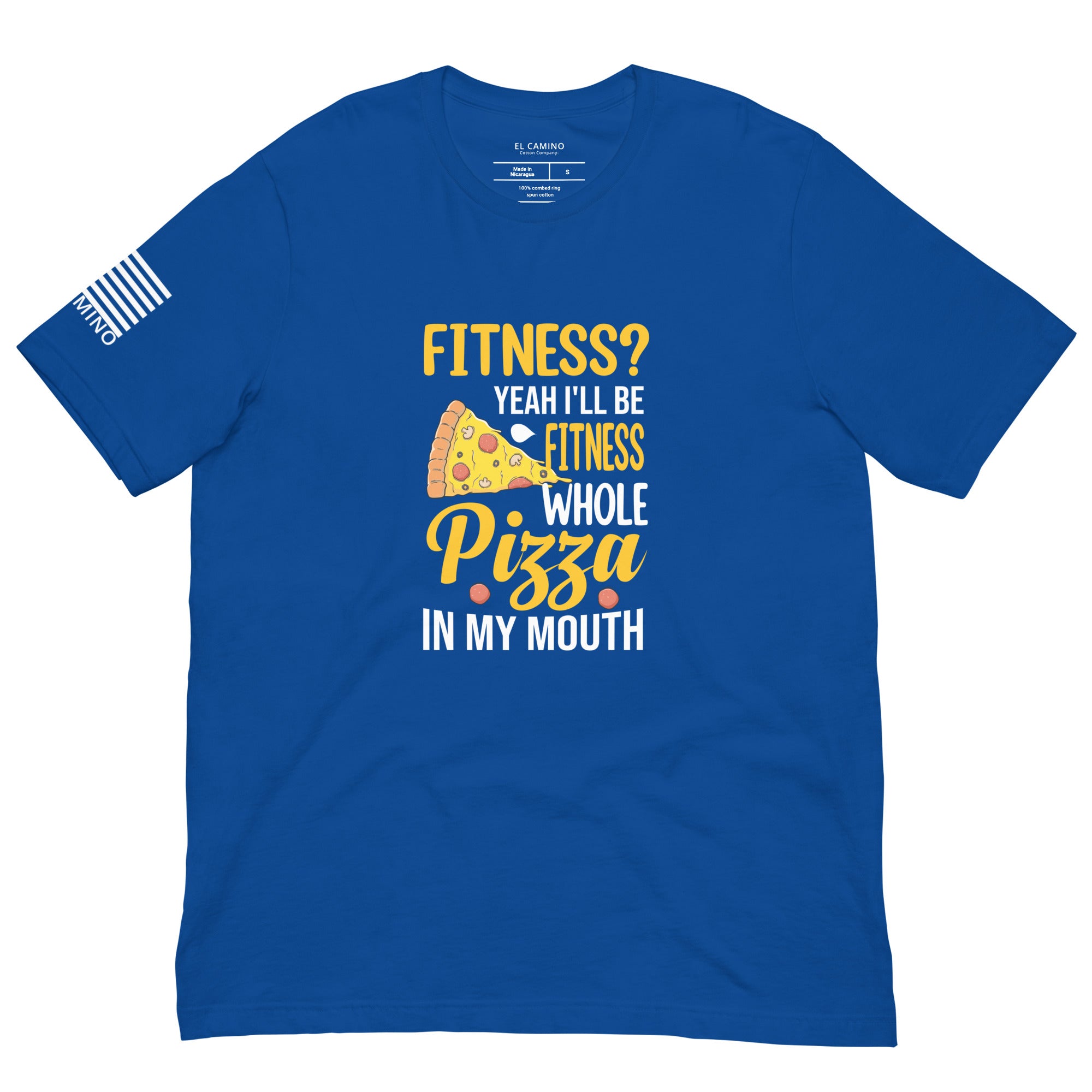 Men's Fitness Pizza T-Shirt
