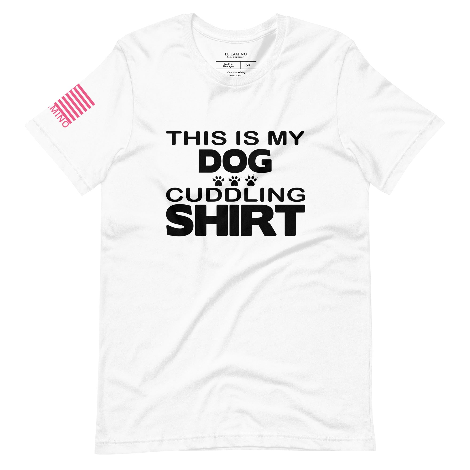 Women's Dog Cuddling T-Shirt