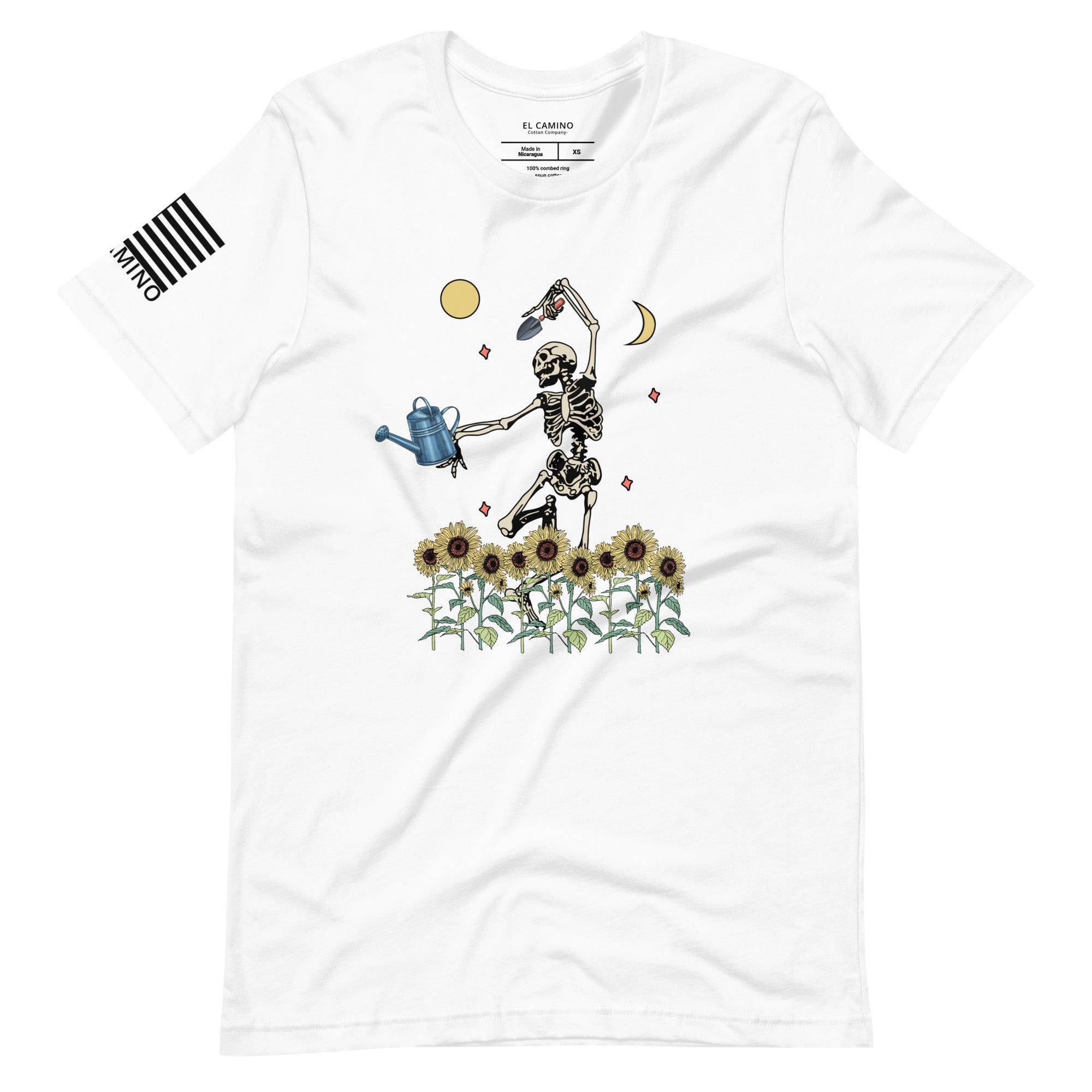 Women's Sunflower Skeleton T-Shirt