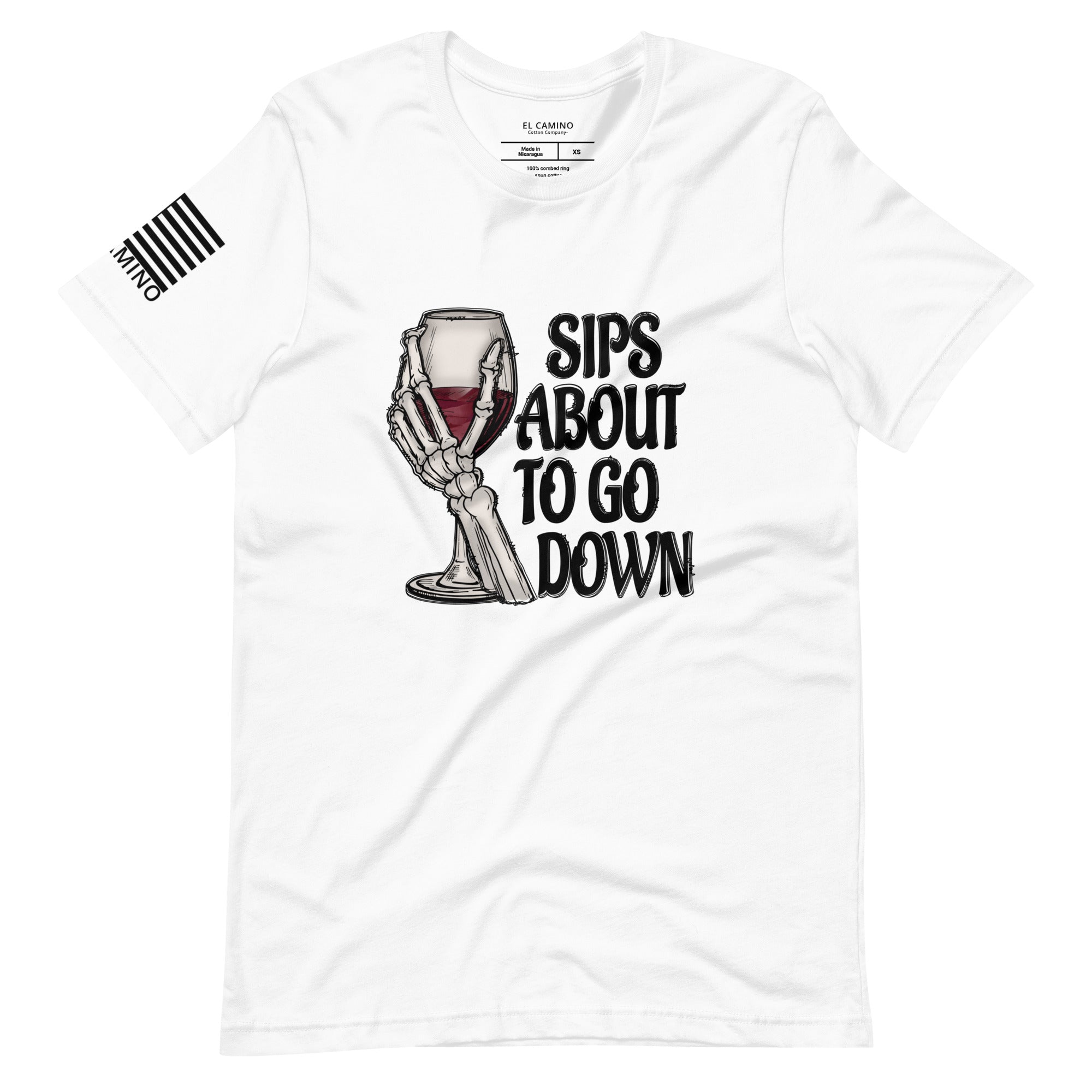 Women's Sips About To Go Down T-Shirt