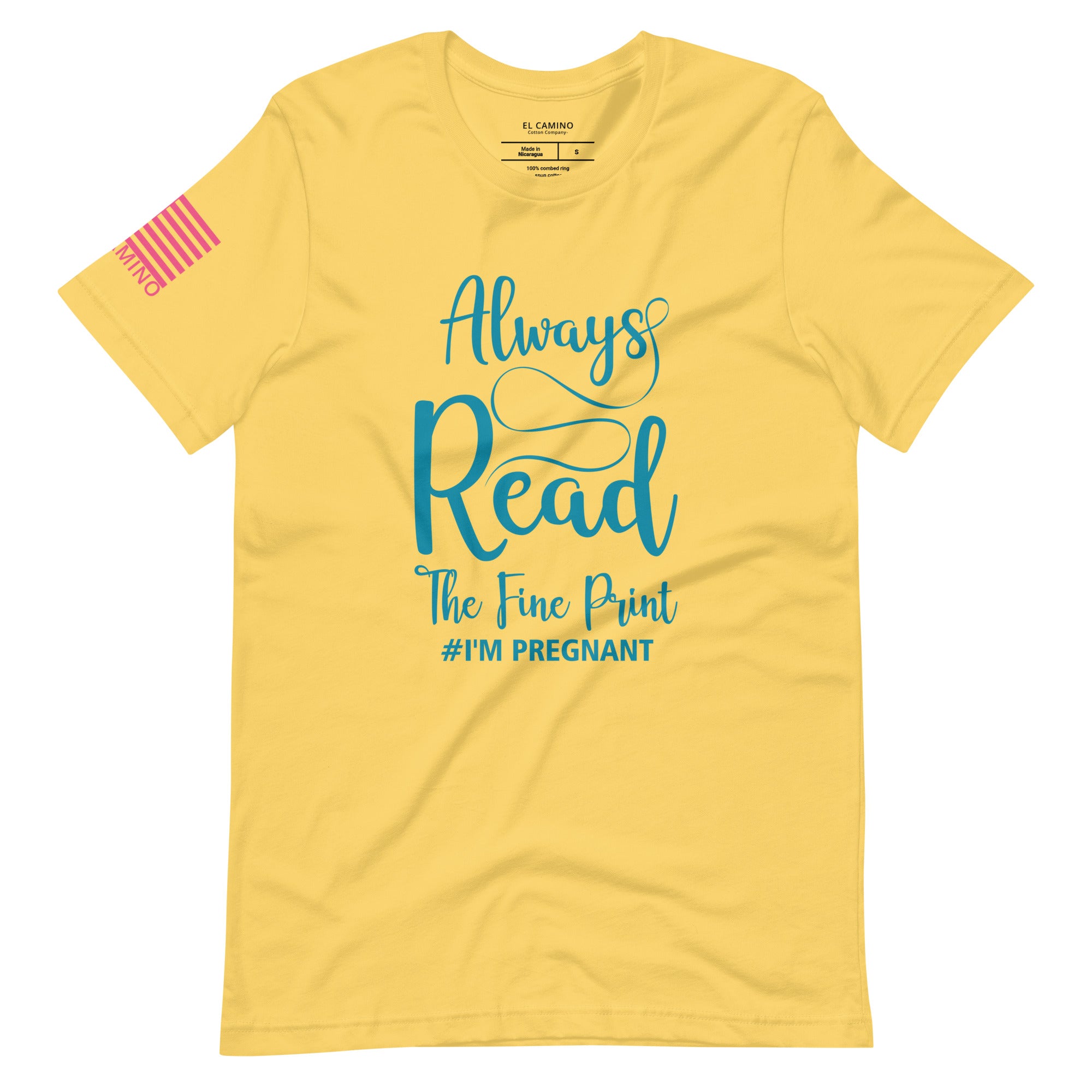 Women's Fine Print Pregnant 1 T-Shirt