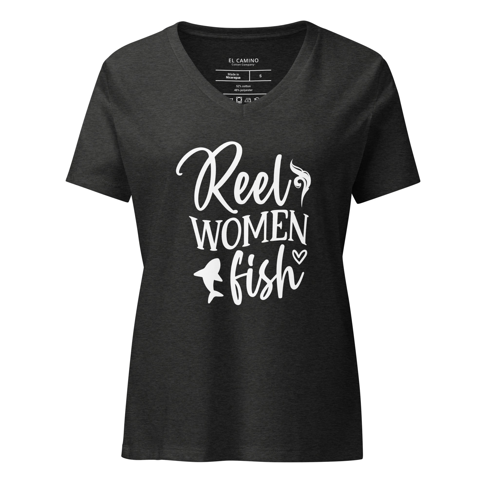 Women’s Reel Fish V-Neck T-Shirt