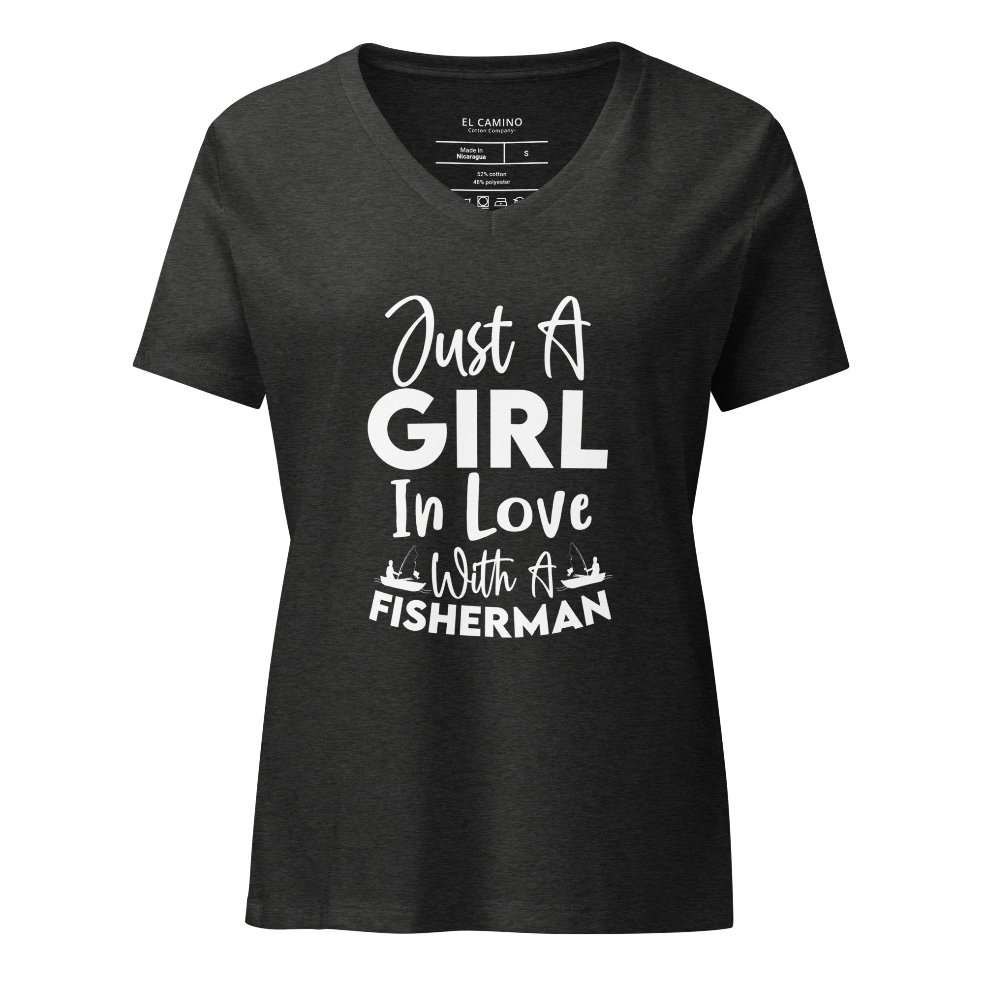 Women’s Love Fisherman V-Neck T-Shirt