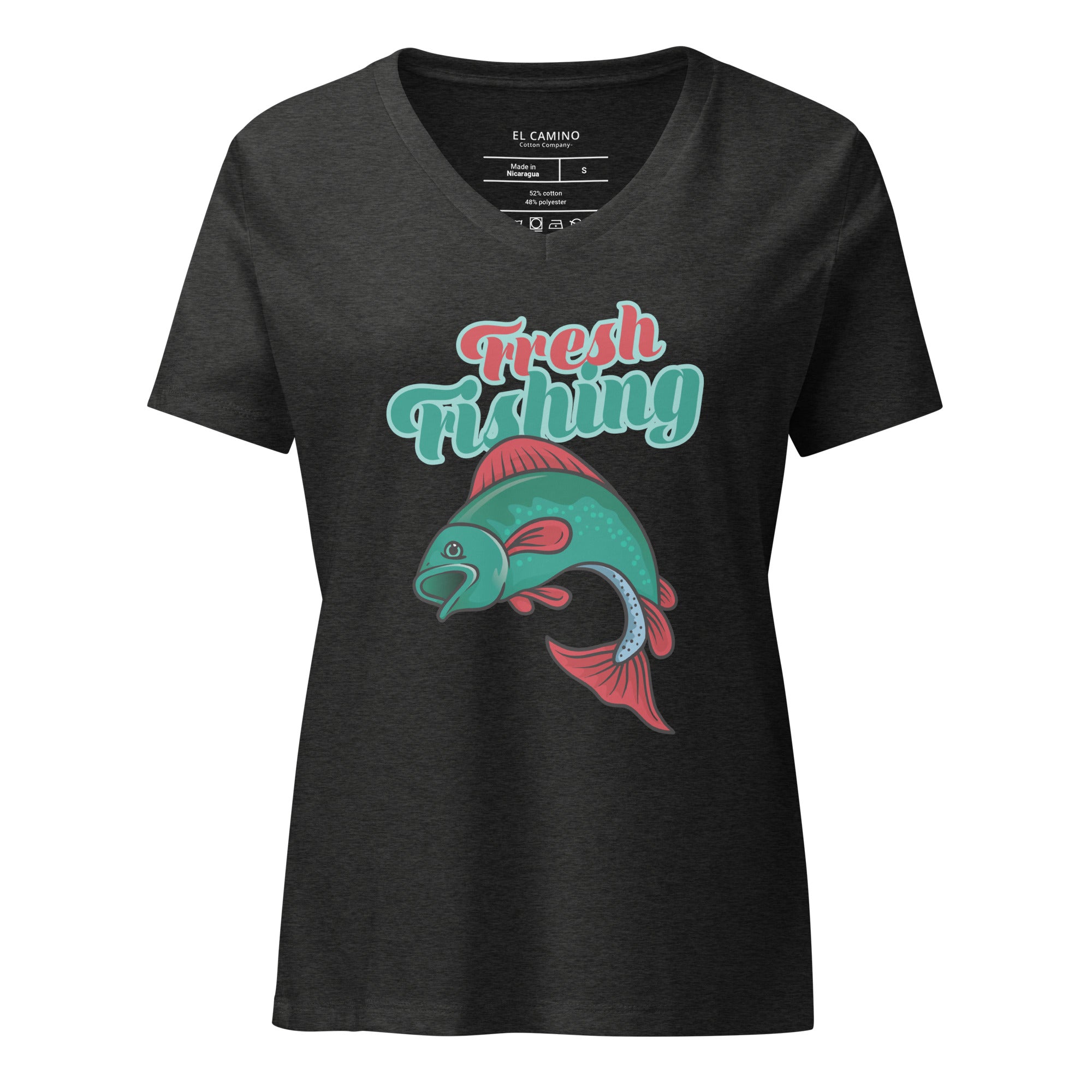 Women’s Fresh Fishing V-Neck T-Shirt