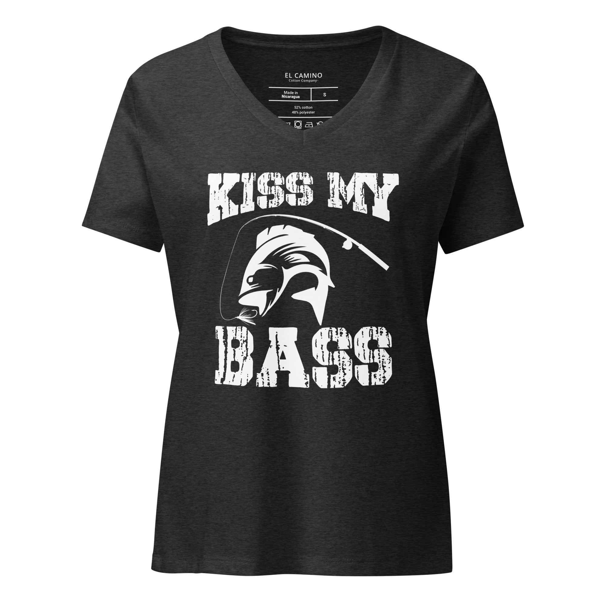 Women’s Kiss My Bass V-Neck T-Shirt