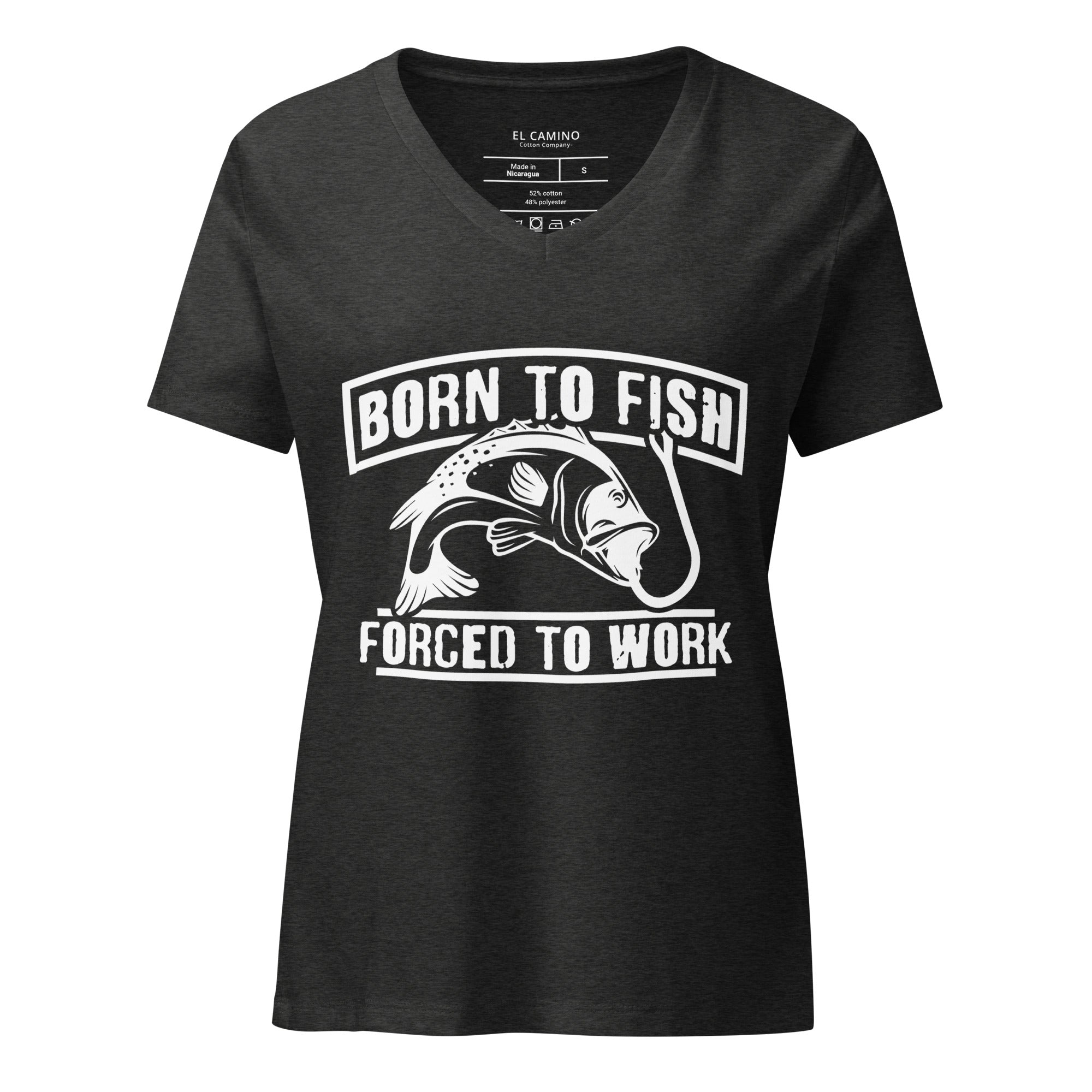 Women’s Born To Fish V-Neck T-Shirt