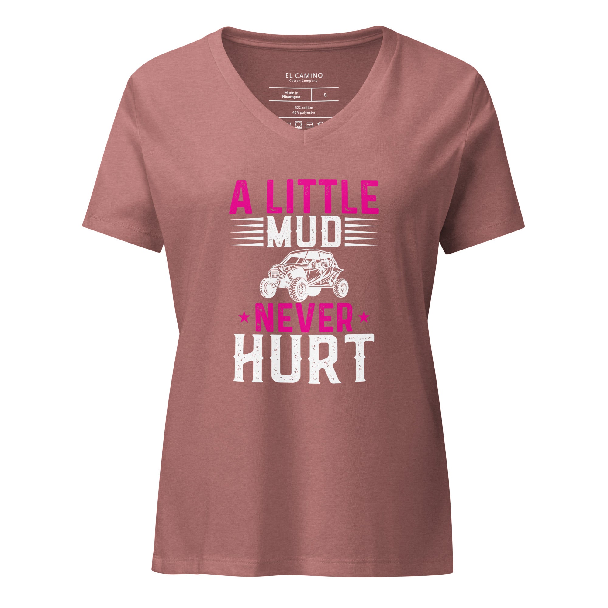 Women’s Little Mud Never Hurt V-Neck T-Shirt