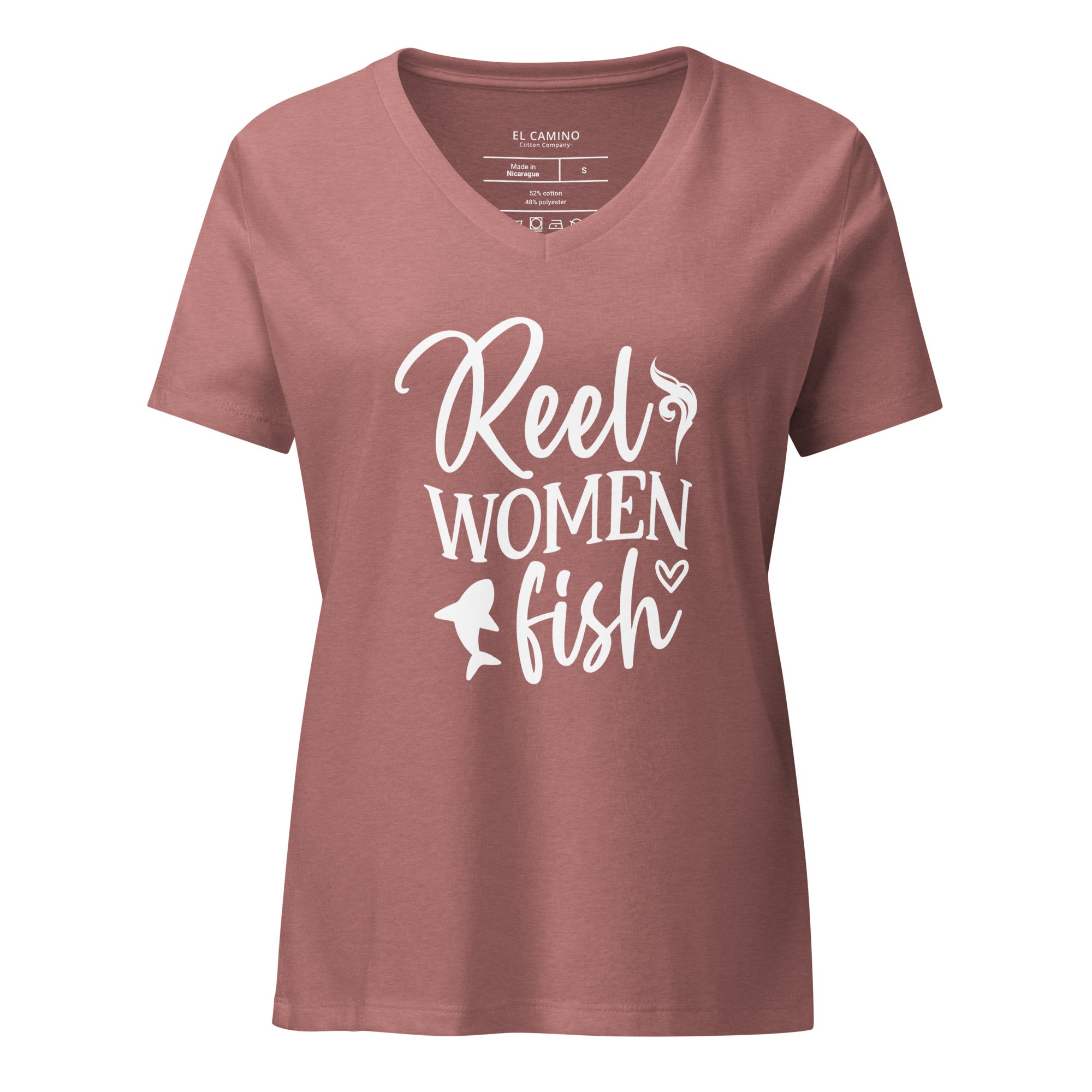 Women’s Reel Fish V-Neck T-Shirt