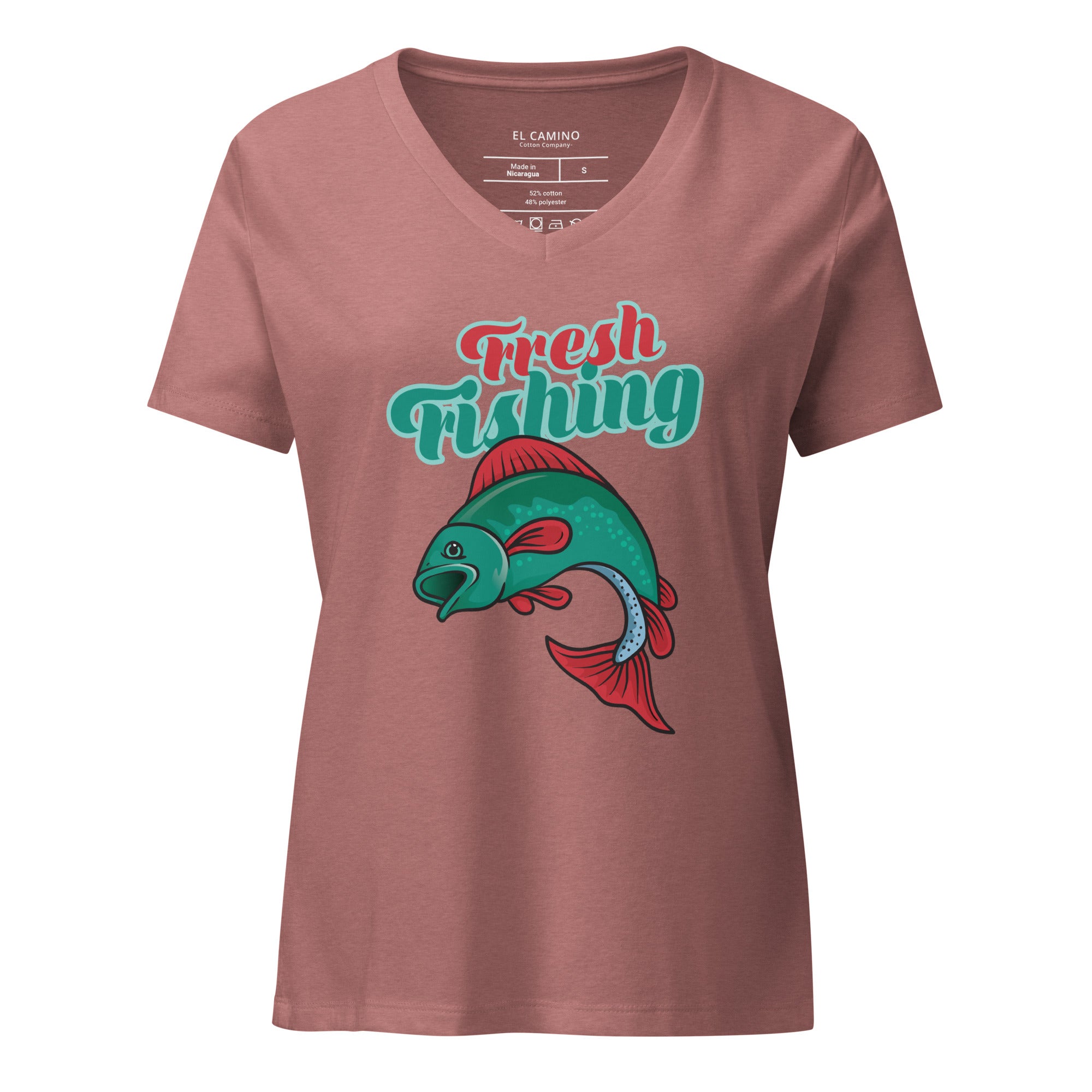 Women’s Fresh Fishing V-Neck T-Shirt