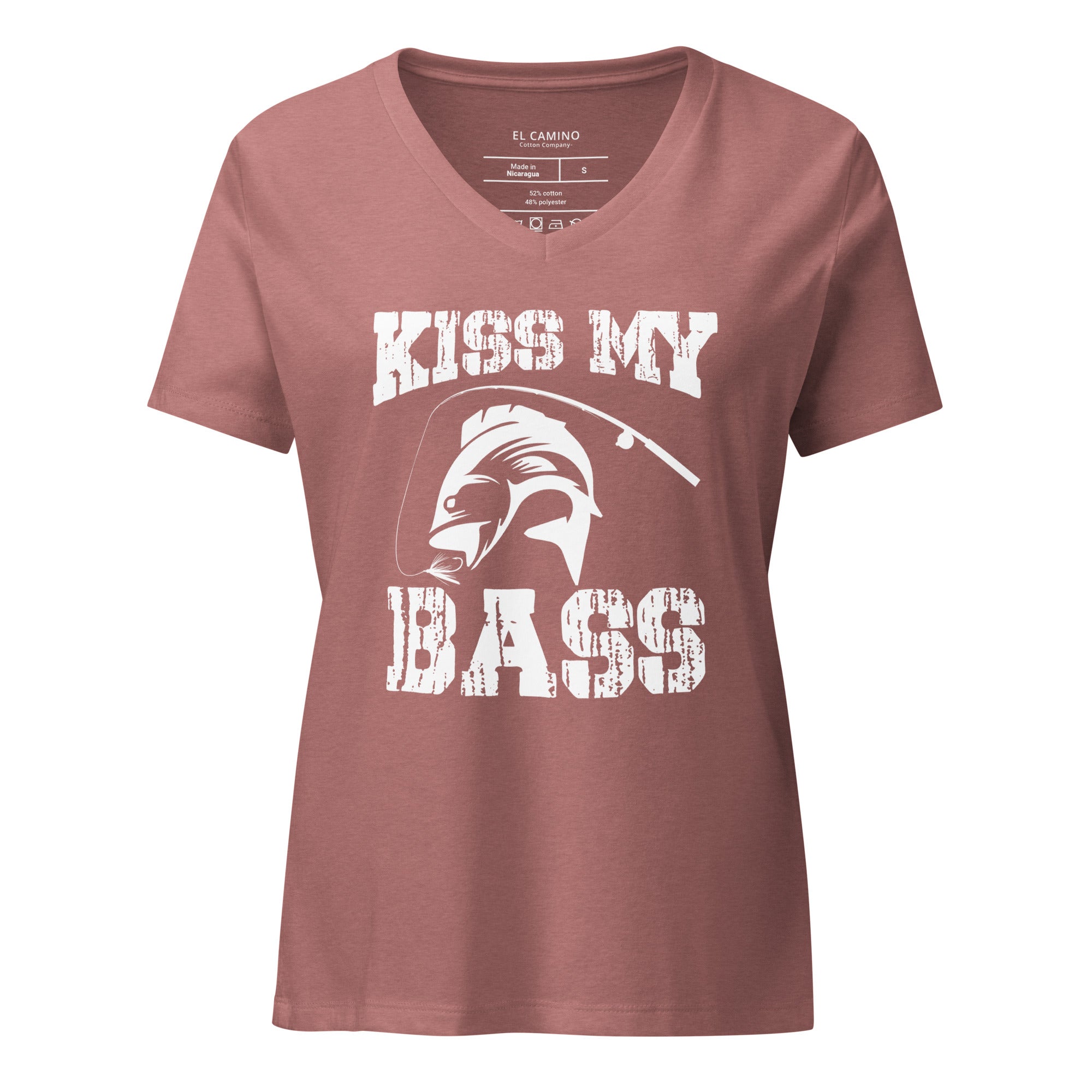 Women’s Kiss My Bass V-Neck T-Shirt