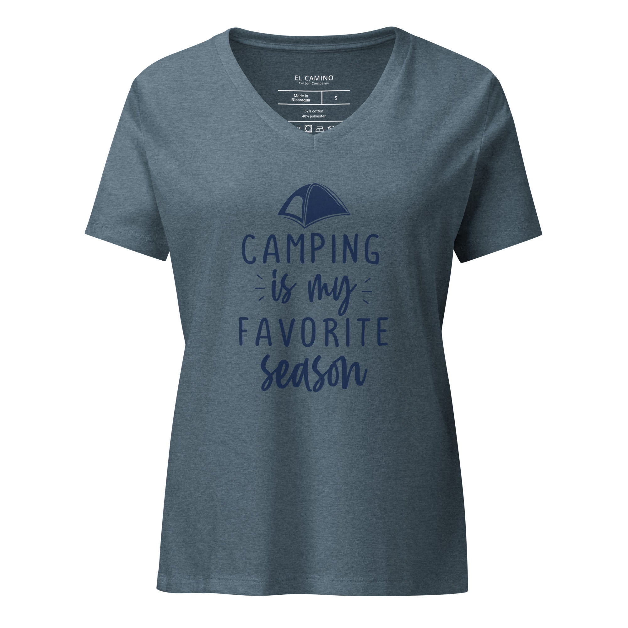Women’s Camping Season V-Neck T-Shirt