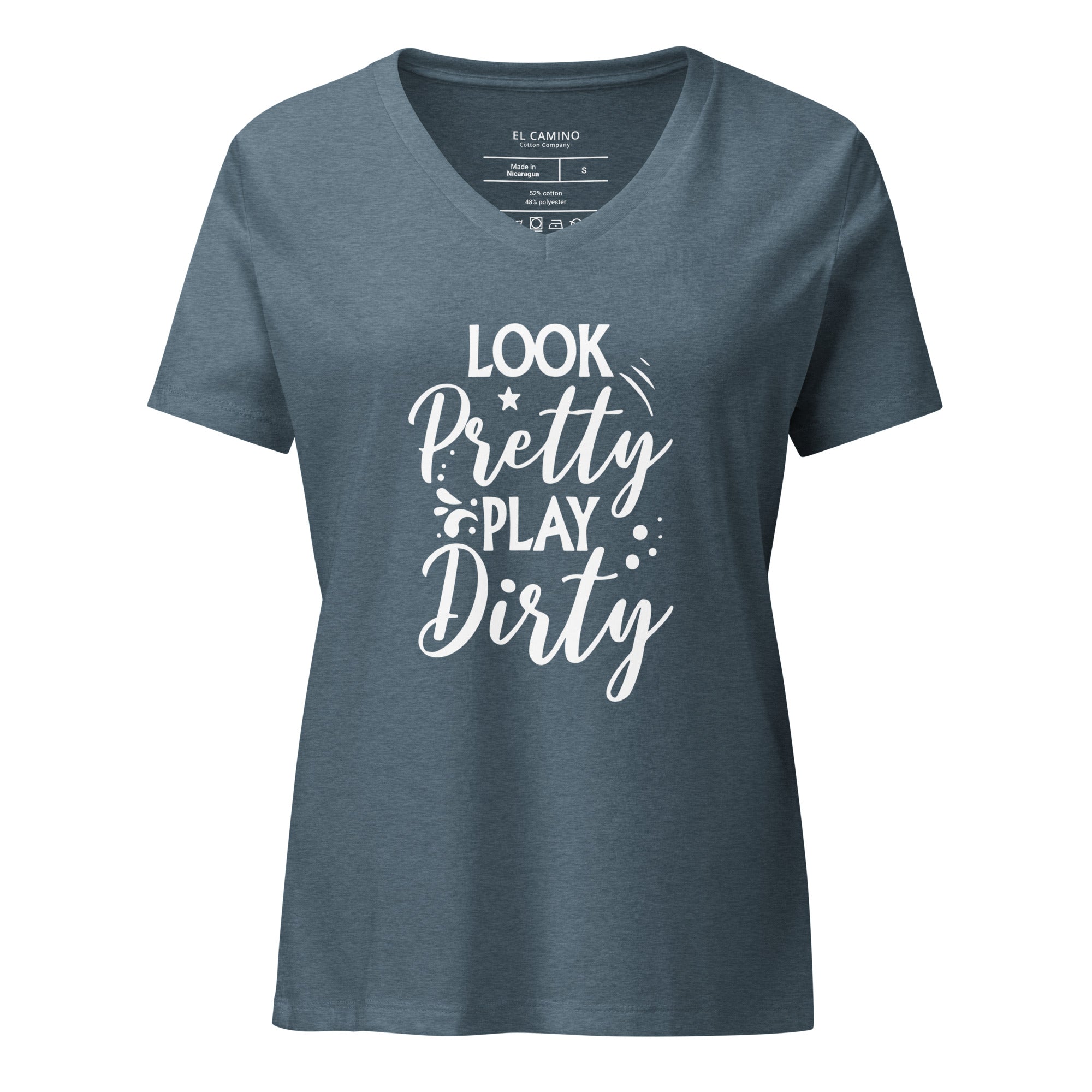 Women’s Look Pretty Play Dirty V-Neck T-Shirt