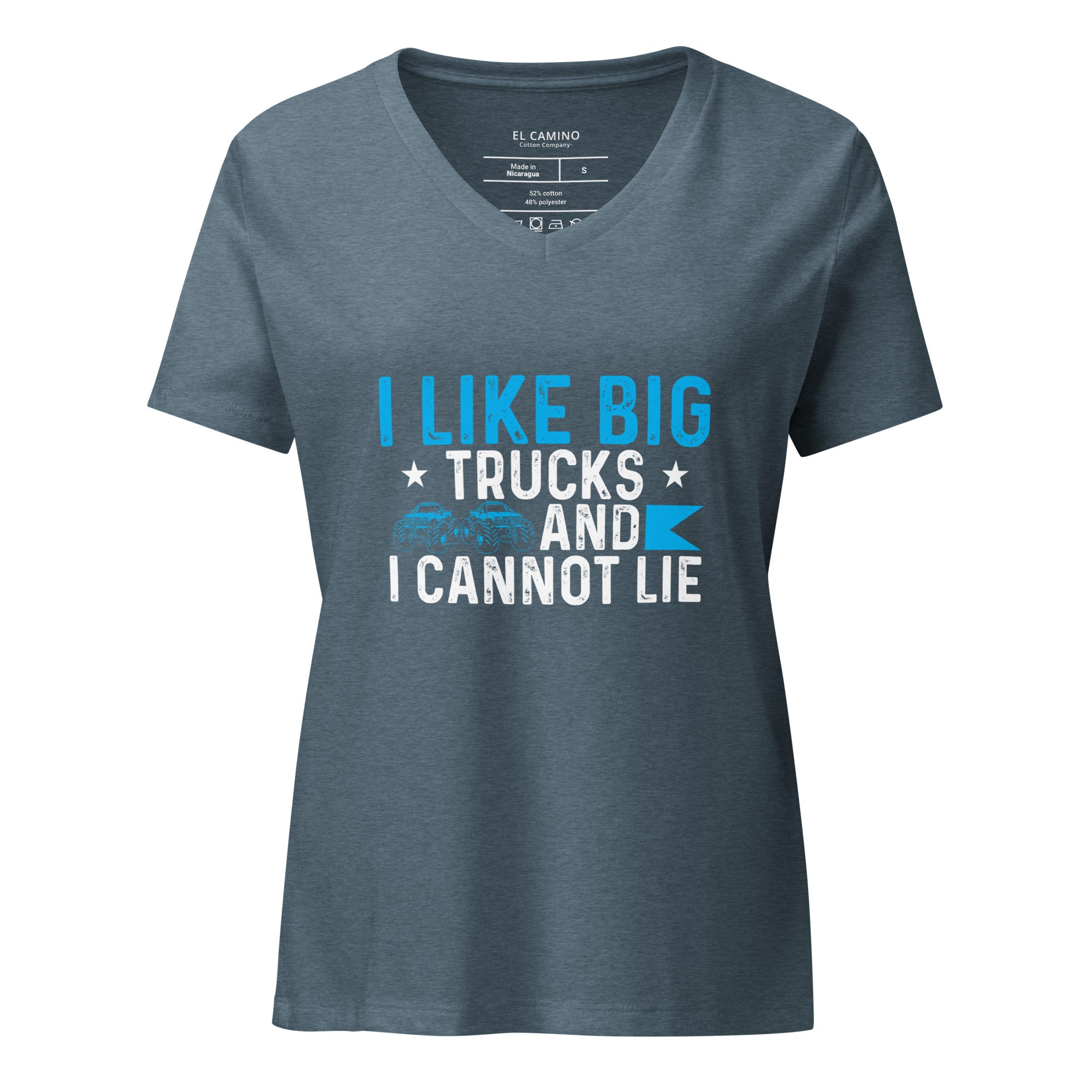 Women’s I Like Big Trucks V-Neck T-Shirt