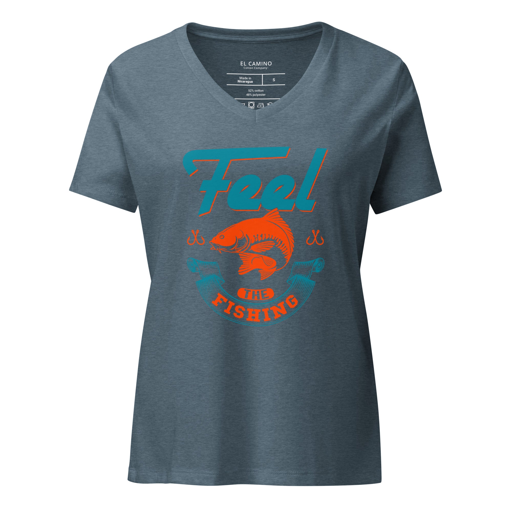 Women’s Feel The Fishing V-Neck T-Shirt