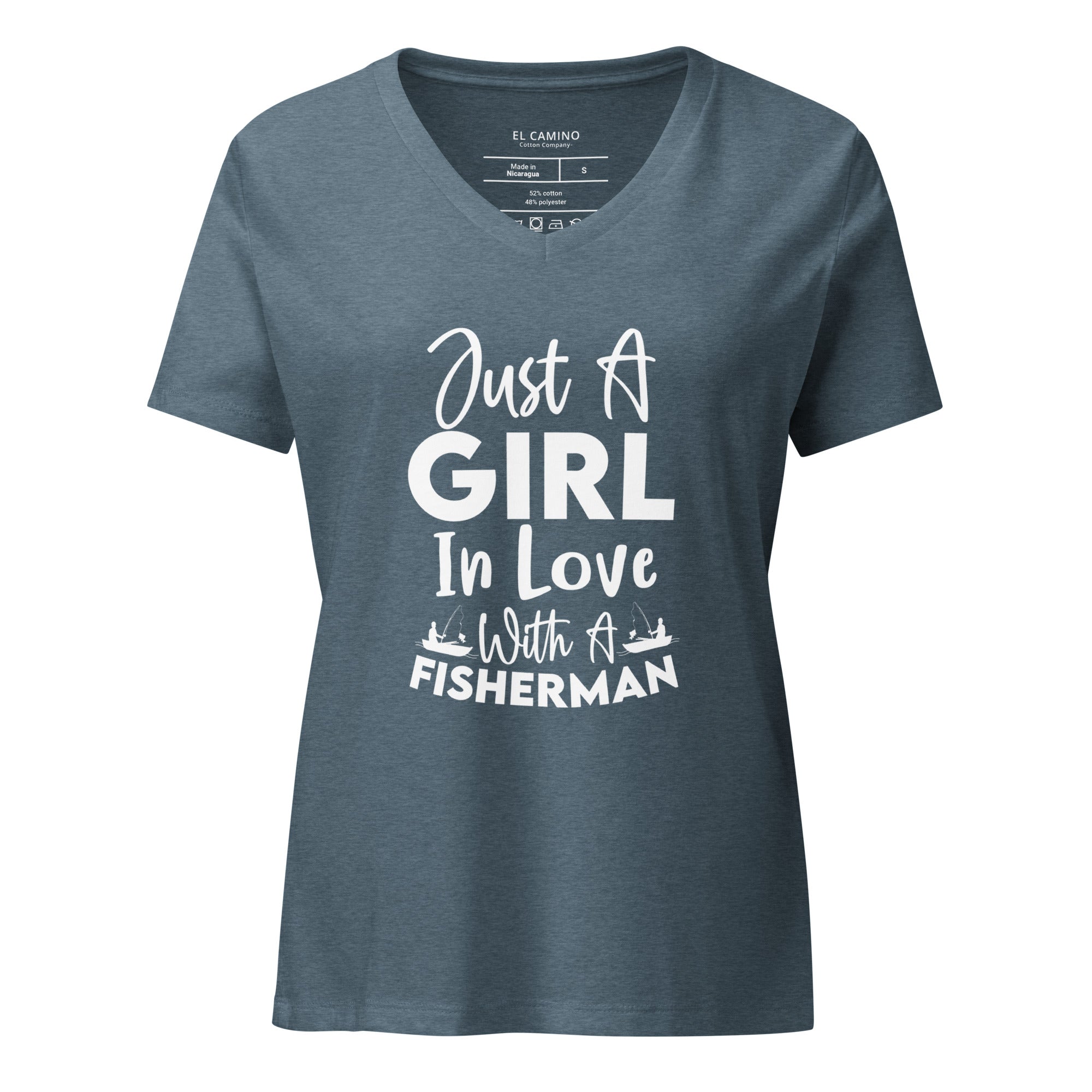 Women’s Love Fisherman V-Neck T-Shirt