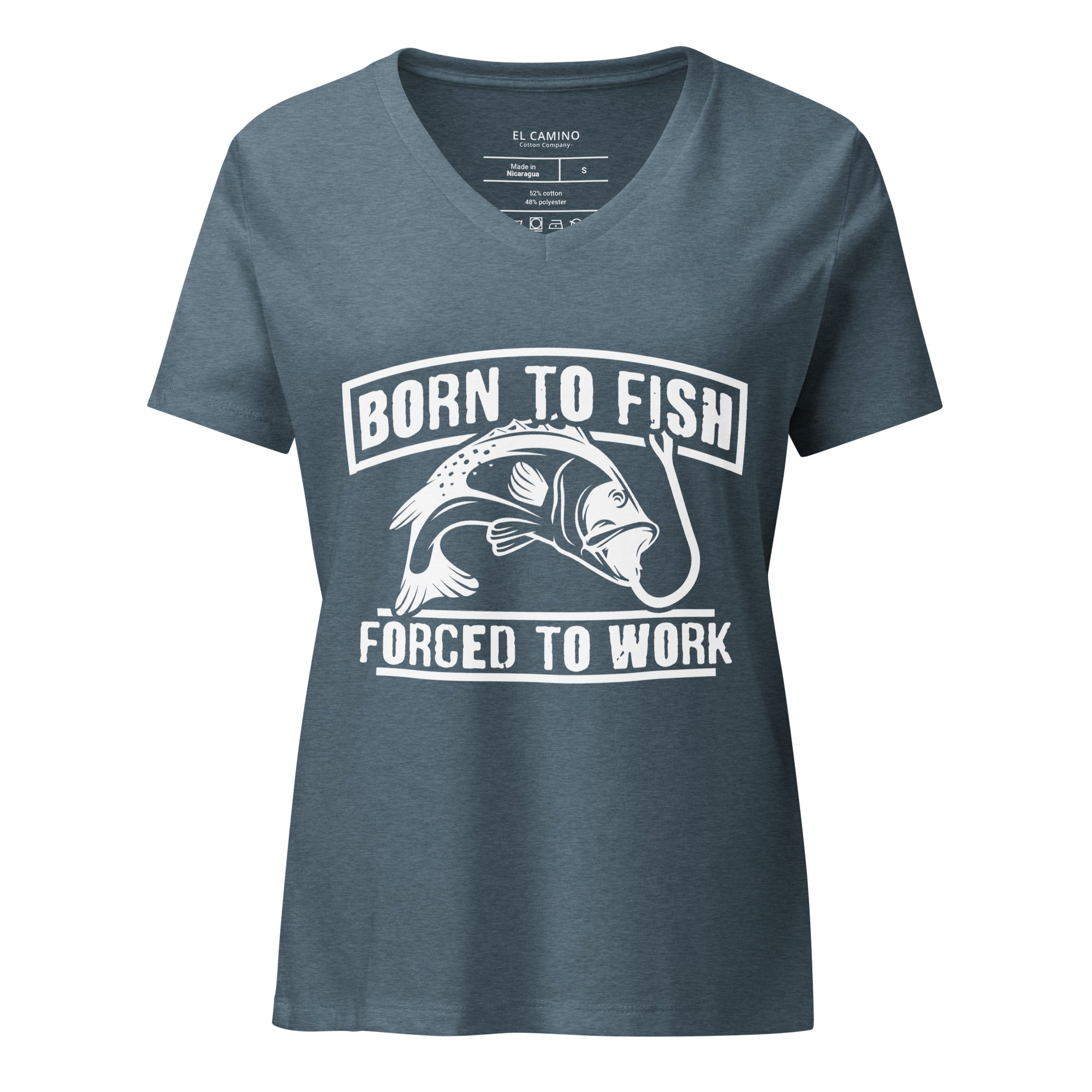 Women’s Born To Fish V-Neck T-Shirt